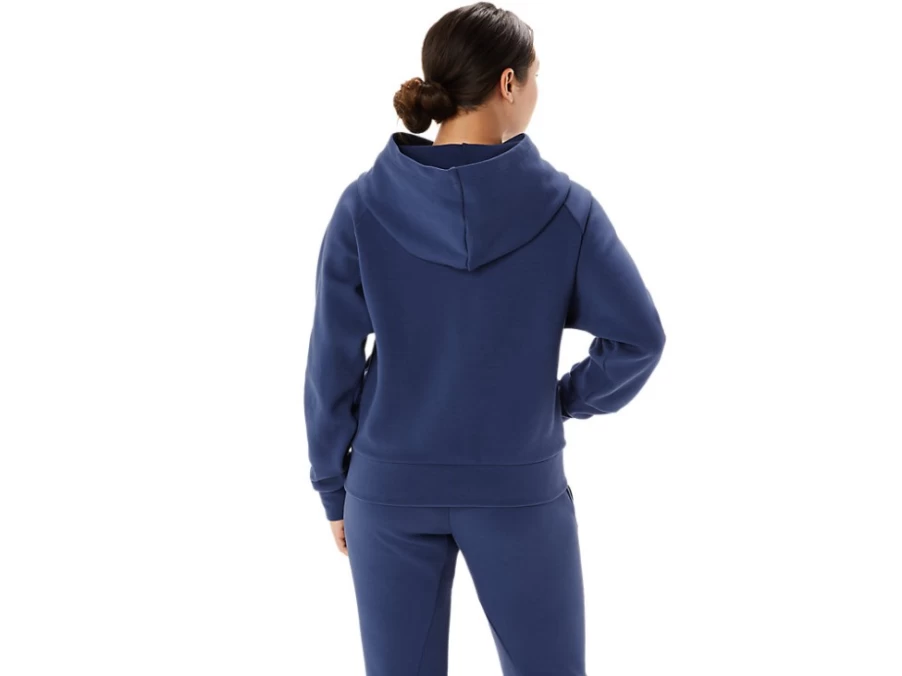 ASICS Women's Indigo Blue Mobility Knit Pullover Hoodie