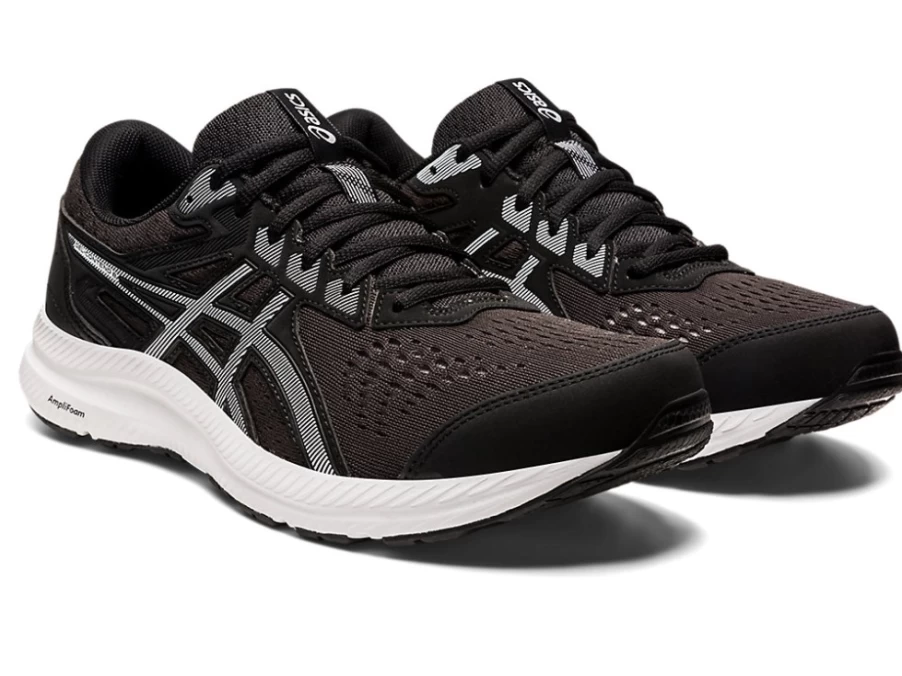 ASICS Men's Gel-Contend 8 Running Shoes - Black/White - Lightweight Comfort & Support