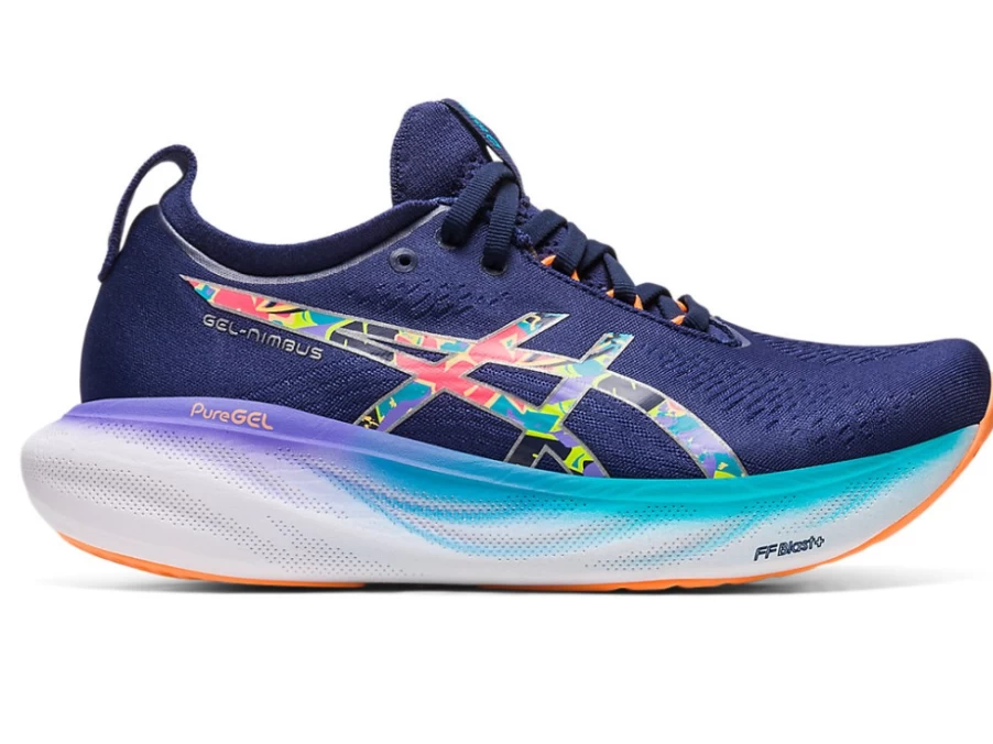 ASICS Women's Gel-Nimbus 25 Lite-Show Running Shoes in Lime Zest/Lite Show