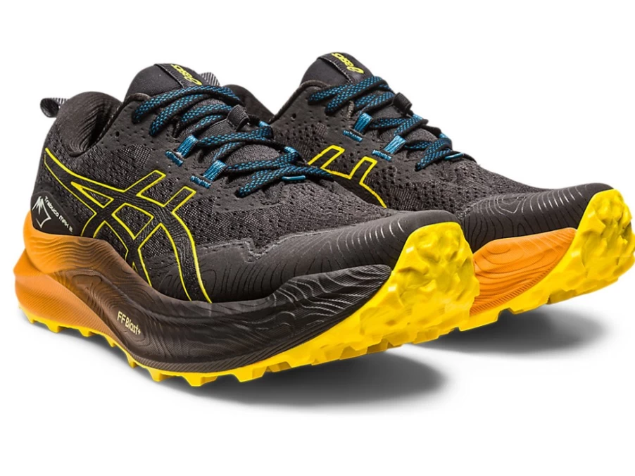 ASICS Trabuco Max 2 Men's Trail Running Shoes - Black/Golden Yellow