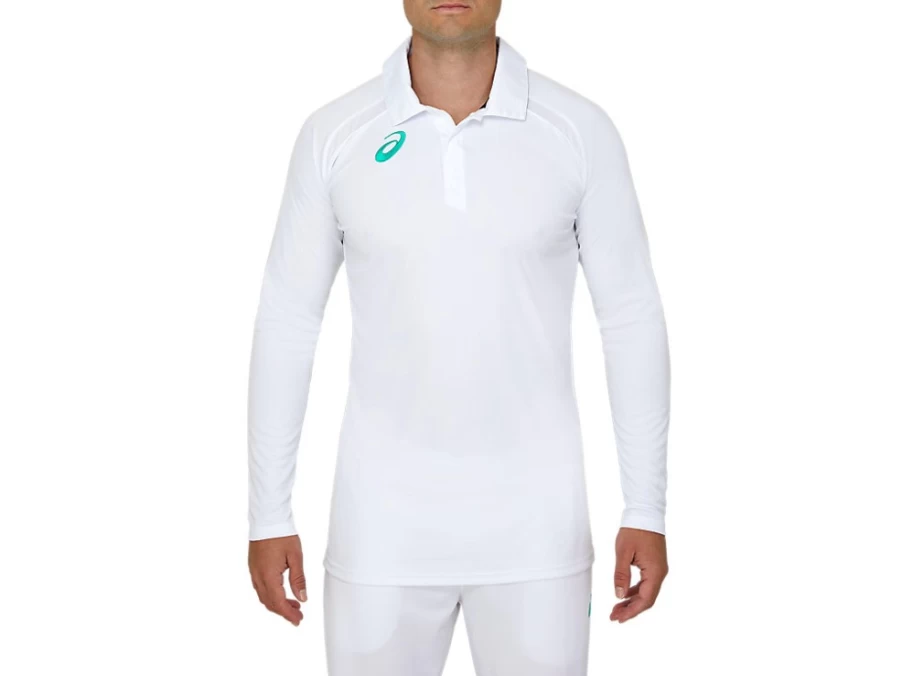 ASICS Men's Brilliant White Long Sleeved Playing Shirt