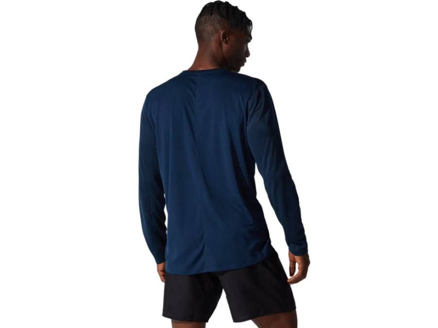 ASICS Men's French Blue Silver Long Sleeve Performance Top