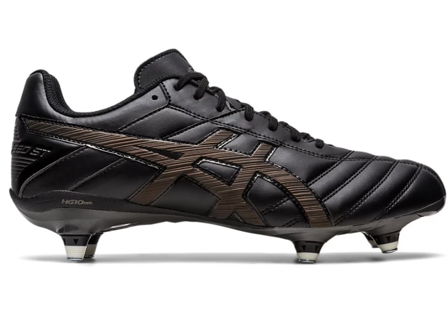 ASICS Men's Lethal Speed ST 2 Football Cleats - Black/Gunmetal for Enhanced Performance