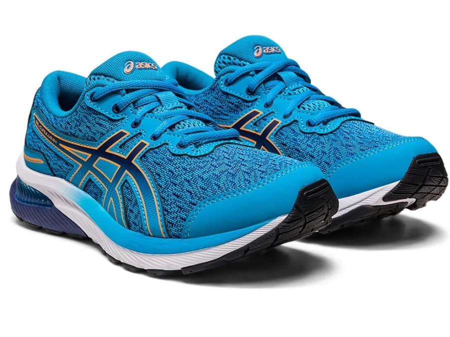 ASICS Kids Gel-Cumulus 24 GS Running Shoes - Island Blue/Sun Peach