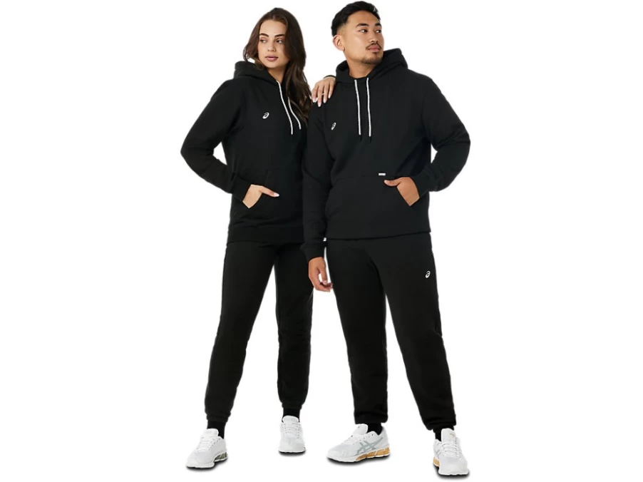 ASICS Men's Urban Black Basic Hoodie - Comfortable Casual Pullover