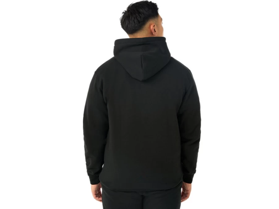 ASICS Men's Urban Black Basic Hoodie - Comfortable Casual Pullover