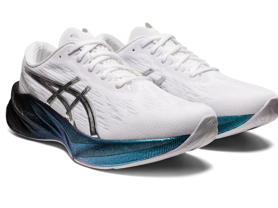 ASICS Novablast 3 Platinum Men's Running Shoes - White/Pure Silver