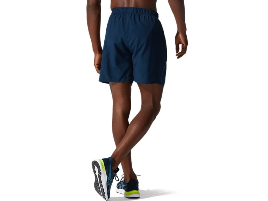 ASICS Men's French Blue 7 Inch Shorts - Silver Running Shorts for Men
