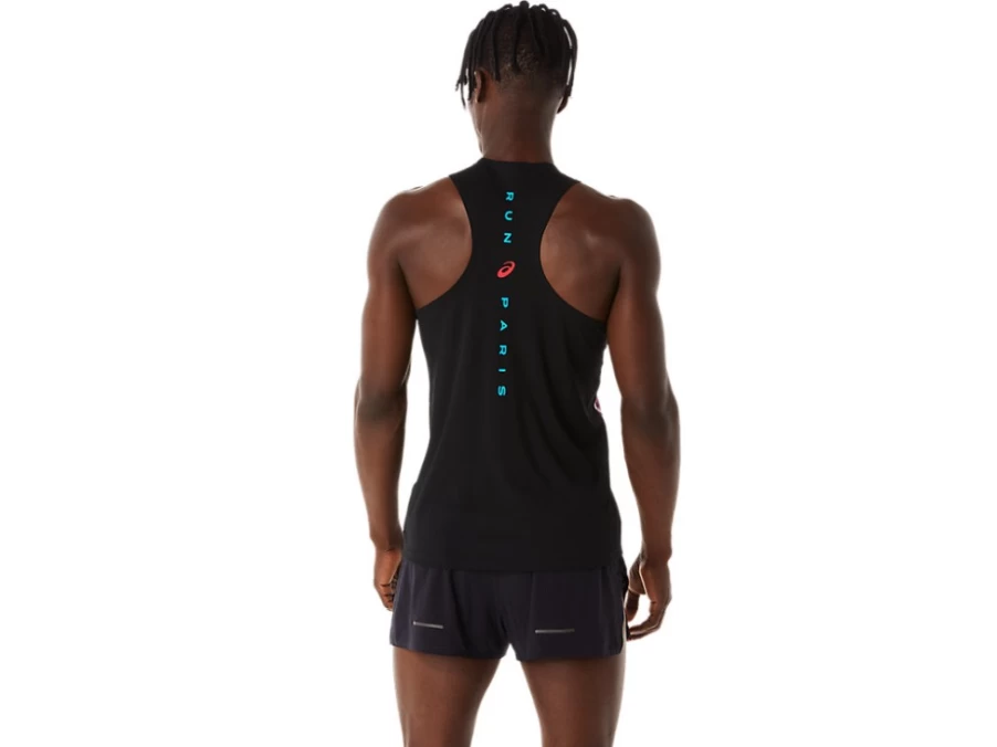 ASICS Men's Marathon Singlet - Pink Rave, Diva Pink & Indigo Blue Running Shirt