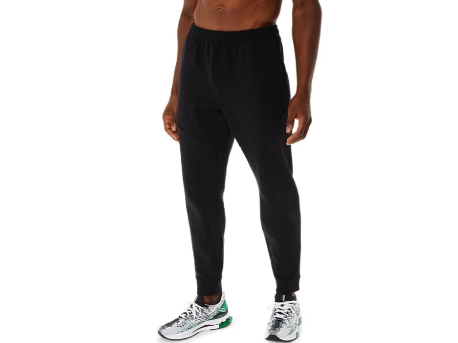 ASICS Men's Performance Black Mobility Knit Pants for Active Wear