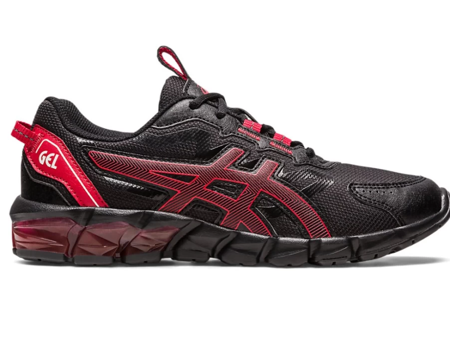 ASICS Kids Gel-Quantum 90 GS Running Shoes - Black/Classic Red
