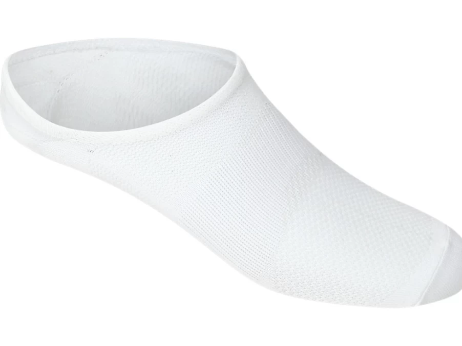 ASICS Men's Pace Invisible Socks - Brilliant White, No-Show Athletic Socks for Running & Training