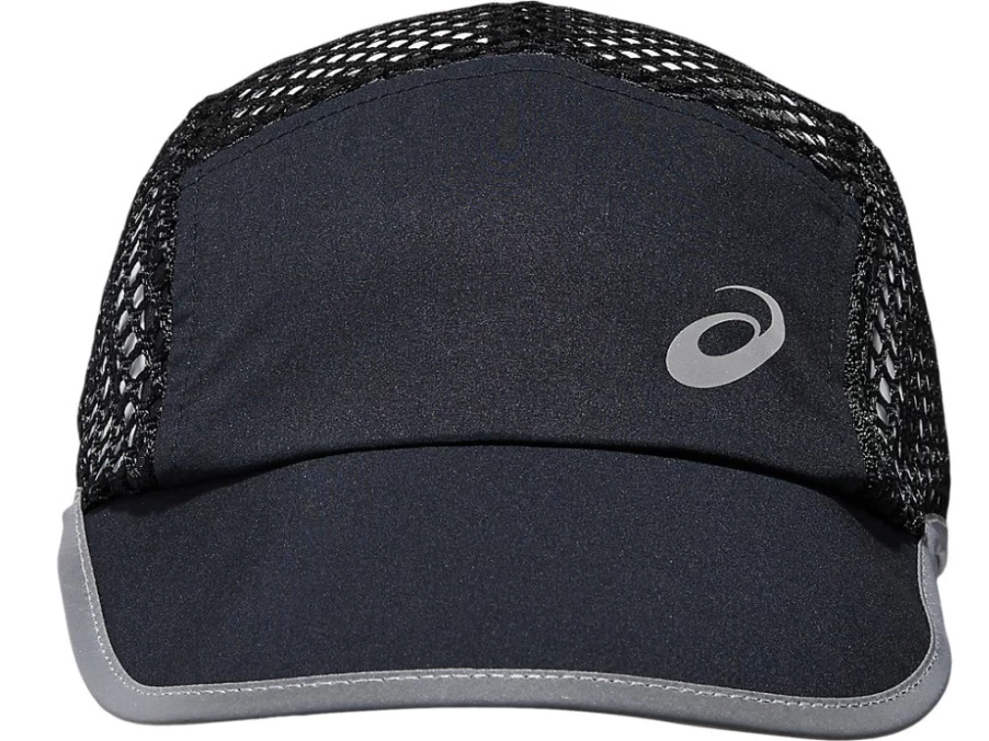 ASICS Men's Performance Black Mesh Cap – Lightweight & Breathable Running Hat