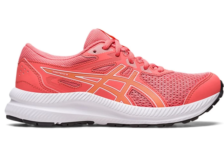 ASICS Kids Contend 8 GS Running Shoes in Papaya/Summer Dune