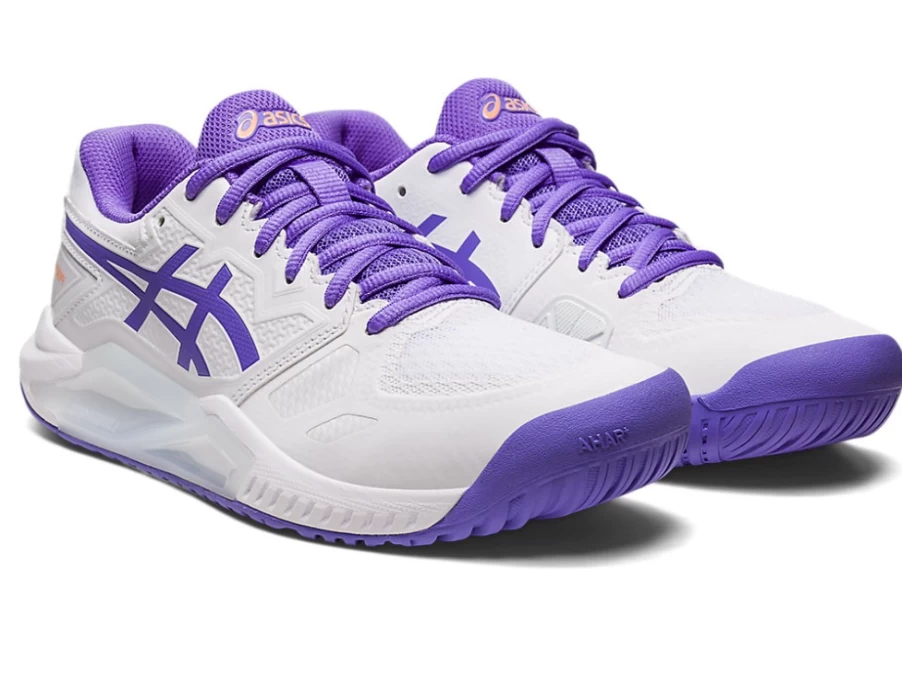 ASICS Women's Gel-Challenger 13 Hardcourt Tennis Shoes - White/Amethyst