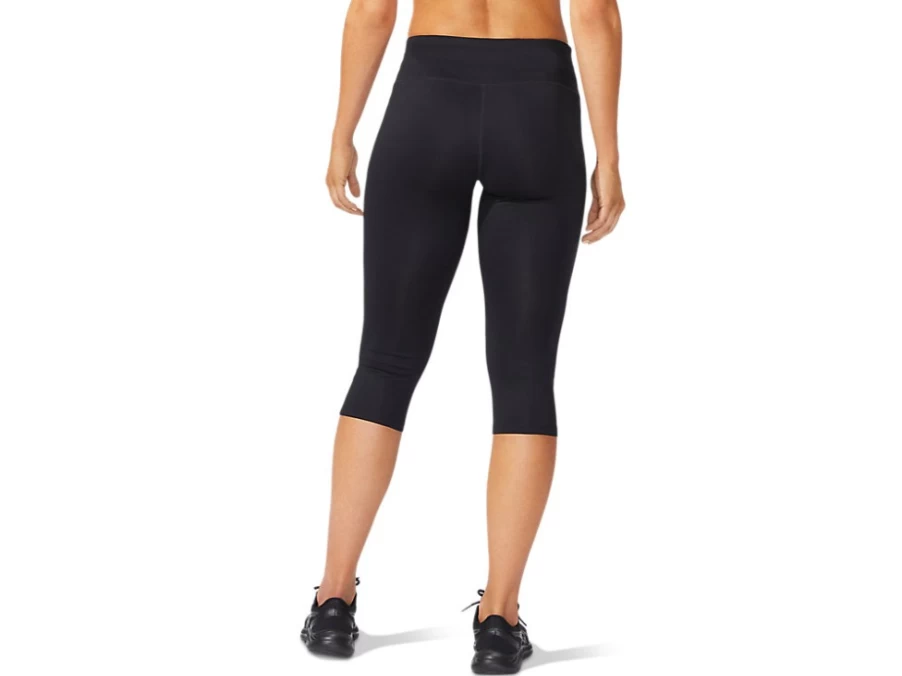 ASICS Women's Performance Black Silver Capri Tight Running Leggings