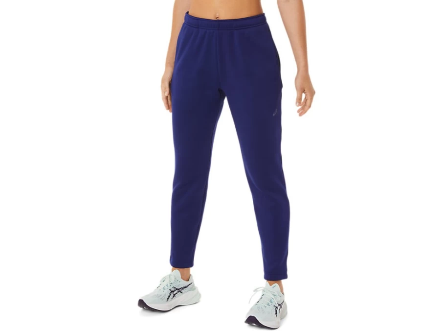 ASICS Women's Dive Blue Brushed Knit Pant - Comfortable Athletic Lounge Pants