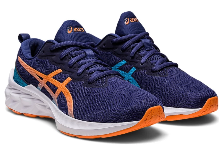 ASICS Kids Novablast 2 GS Running Shoes - Indigo Blue/Sun Peach
