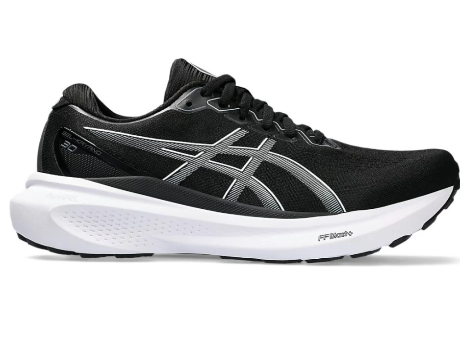 ASICS Women's Gel-Kayano 30 (2A Narrow) Running Shoes - Black/Sheet Rock