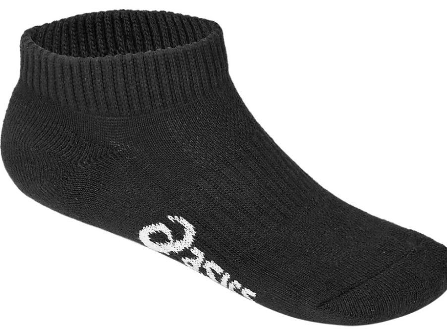 ASICS Kids Pace Low Solid Socks - Performance Black Athletic Socks for Children