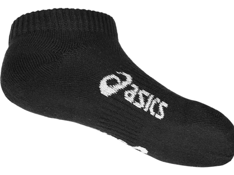 ASICS Kids Pace Low Solid Socks - Performance Black Athletic Socks for Children