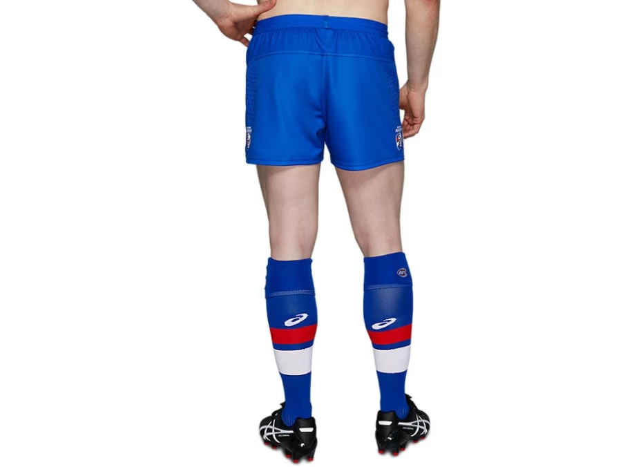 ASICS Mens Western Bulldogs Replica Home Shorts - Electric Blue