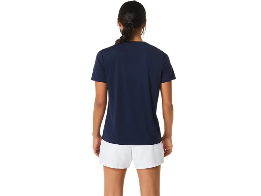 ASICS Women's Midnight Court Graphic Tee - Stylish Casual Tennis T-Shirt