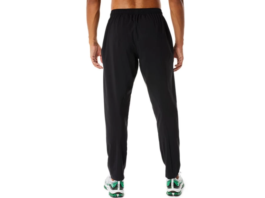 ASICS Men's Performance Black Woven Pants for Athletic Comfort & Style