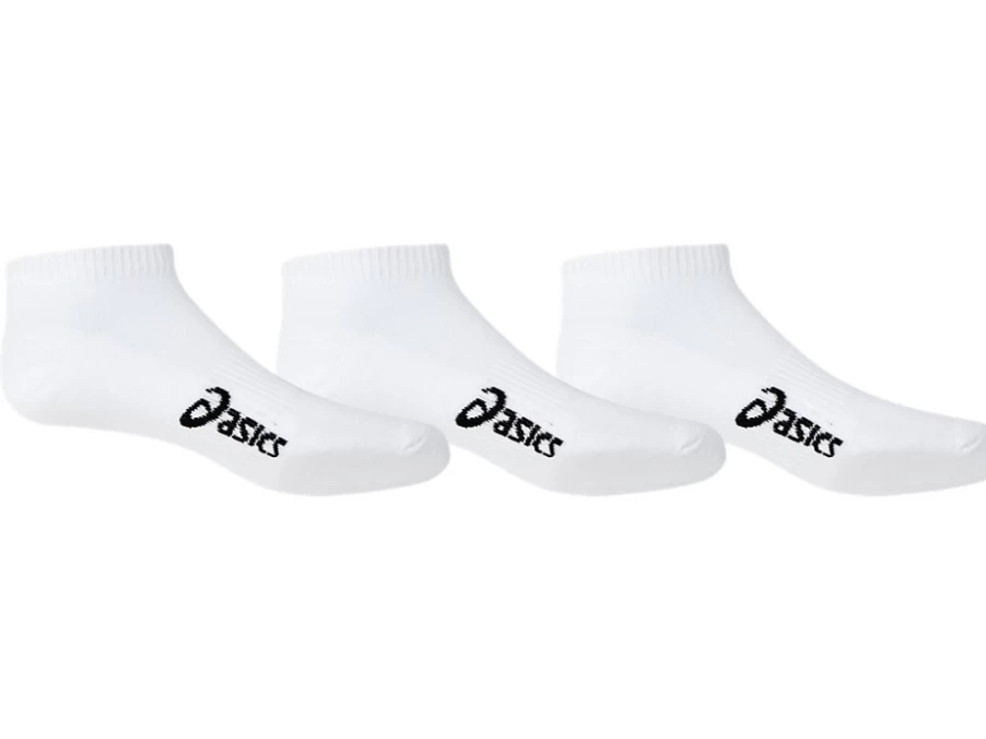 ASICS Men's Pace Low Sock 3-Pack - Brilliant White Athletic Running Socks