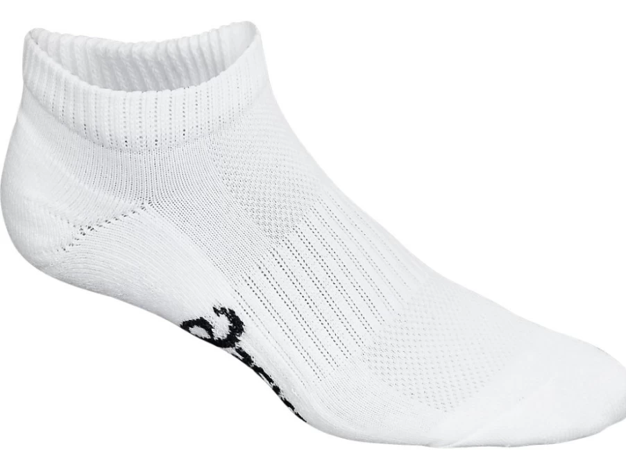ASICS Men's Pace Low Sock - Triple White Athletic Running Socks