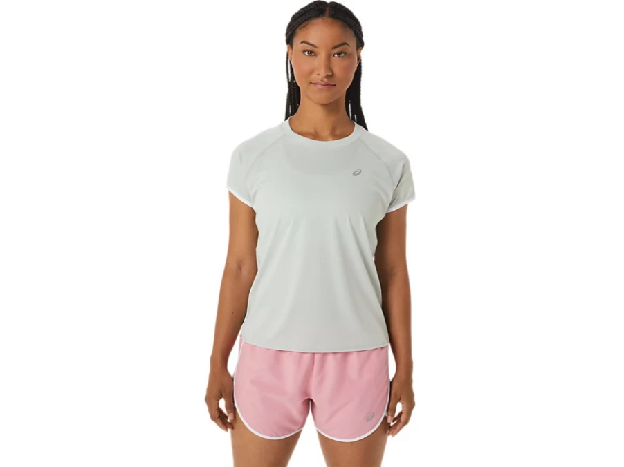 ASICS Women's Light Sage Icon Short Sleeve Top