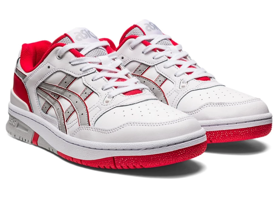 ASICS Men's Ex89 Sneakers in White/Classic Red - Running Shoes