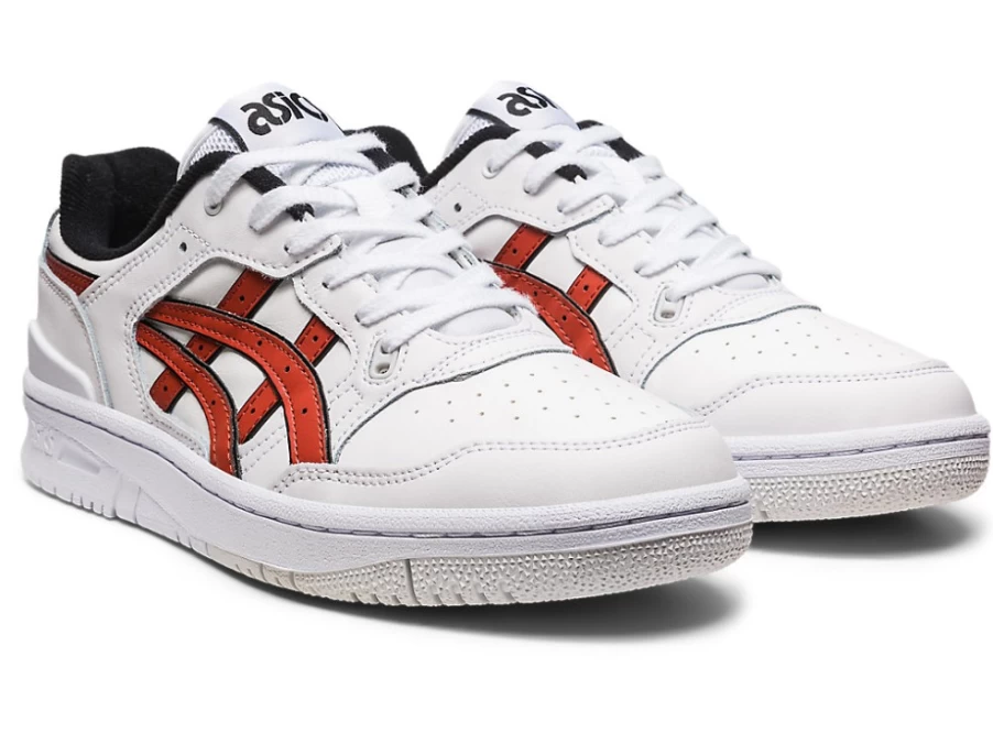 ASICS Men's Ex89 Sneakers in White/Spice Latte Colorway