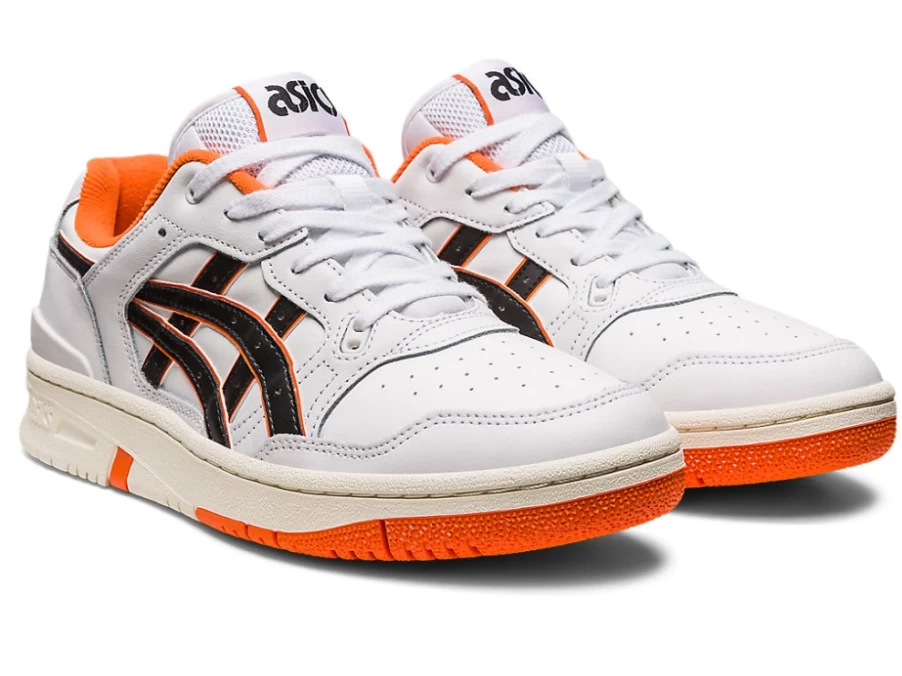 ASICS Men's Ex89 Sneakers in White/Habanero Colorway