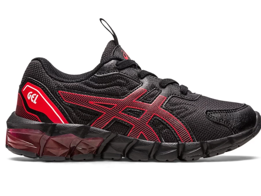 ASICS Kids Gel-Quantum 90 PS Running Shoes - Black/Classic Red