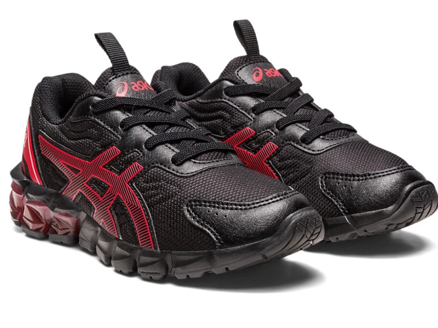 ASICS Kids Gel-Quantum 90 PS Running Shoes - Black/Classic Red