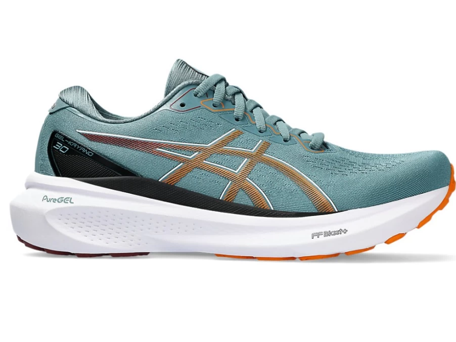ASICS Gel-Kayano 30 Men's Running Shoes - Foggy Teal/Bright Orange