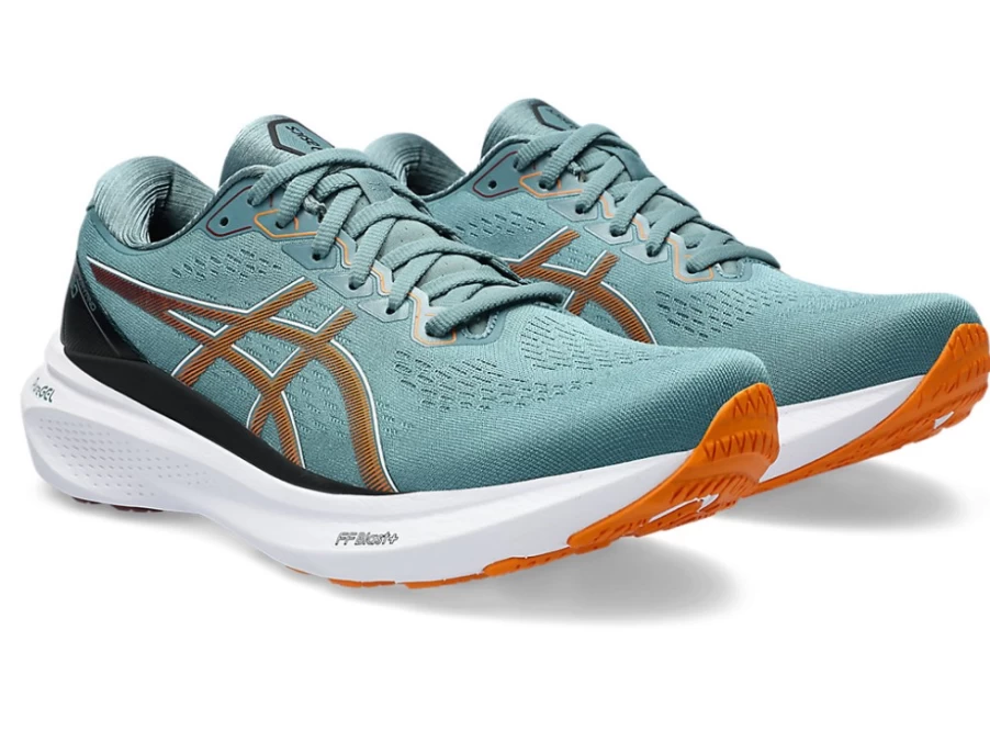 ASICS Gel-Kayano 30 Men's Running Shoes - Foggy Teal/Bright Orange