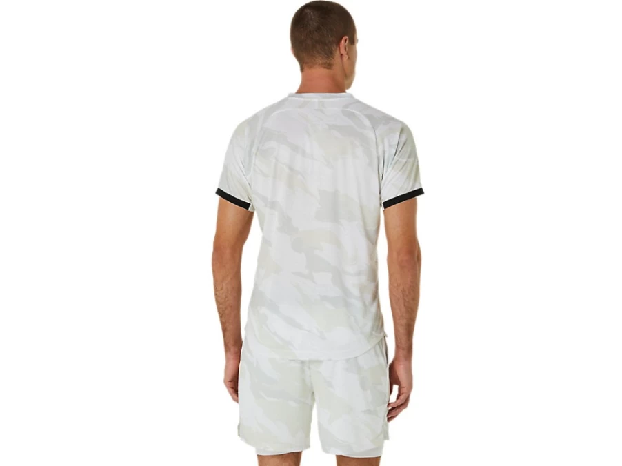 ASICS Men's Match Graphic Short Sleeve T-Shirt in Brilliant White