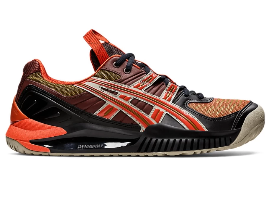 ASICS Men's Gel-Resolution Sps HS5-S Tennis Shoes in Anthracite/Red Clay