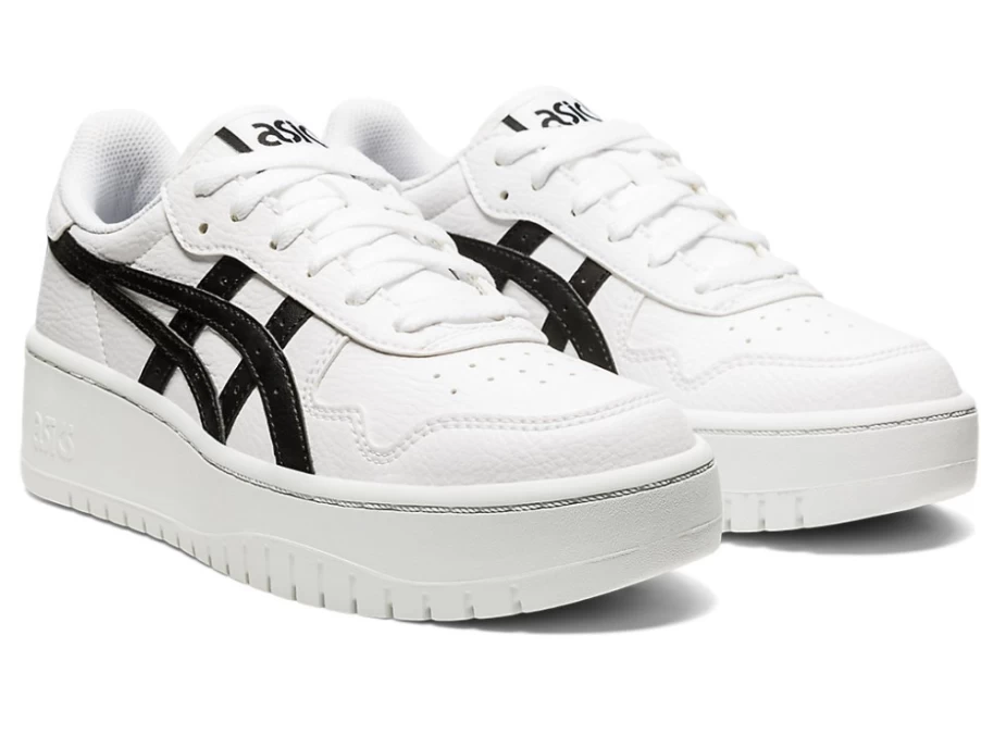 ASICS Women's S Platform Sneakers in White/Black - Japan Inspired Design