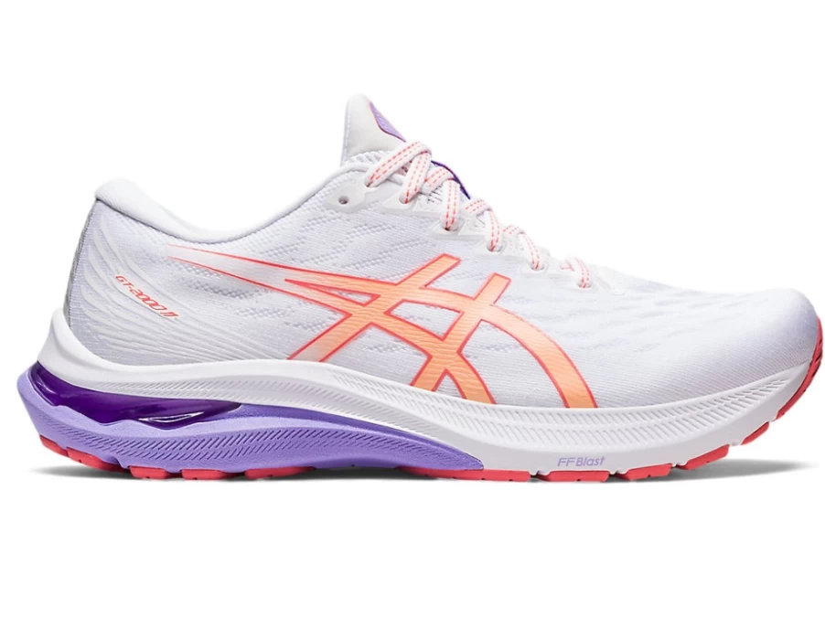 ASICS Women's GT-2000 11 Running Shoes in White/Summer Dune