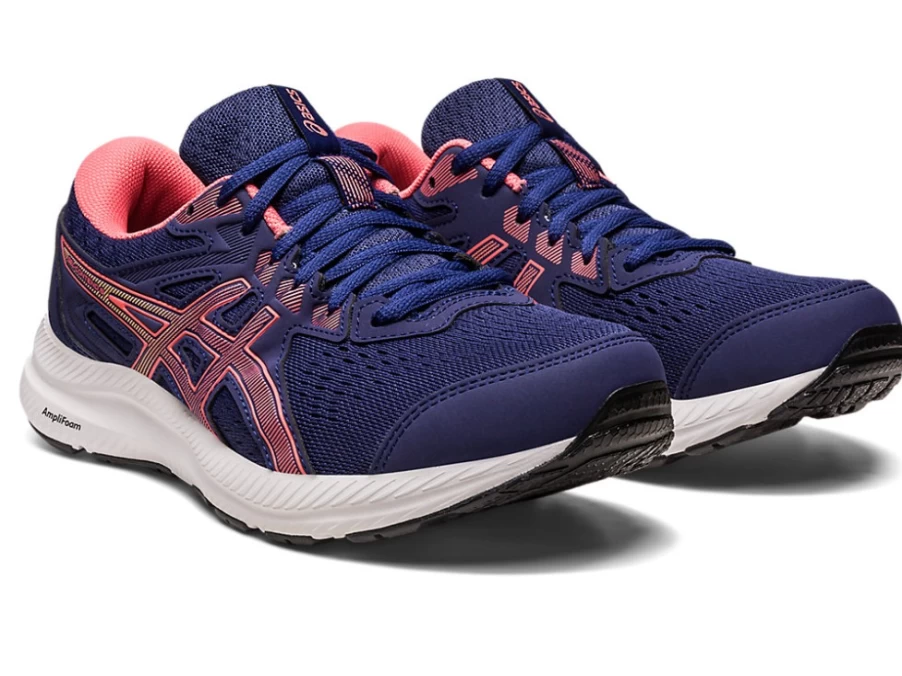 ASICS Women's Gel-Contend 8 Running Shoes in Indigo Blue/Papaya