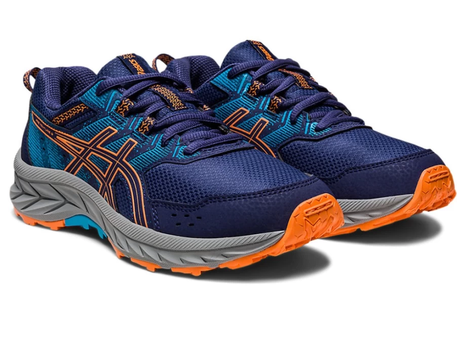 ASICS Kids Gel-Venture 9 GS Running Shoes - Indigo Blue/Sun Peach