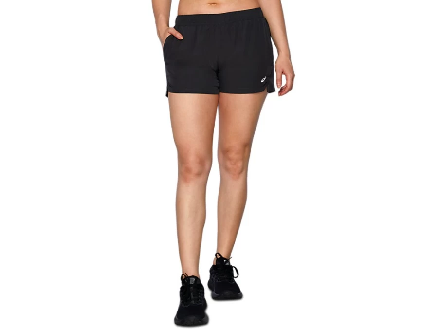 ASICS Women's 4 Inch Short in Graphite Grey for Running & Training