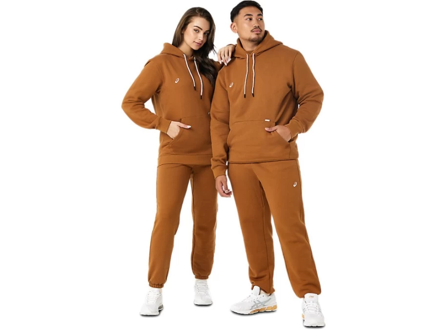 ASICS Men's Caramel Basic Hoodie - Comfortable Casual Pullover Sweatshirt