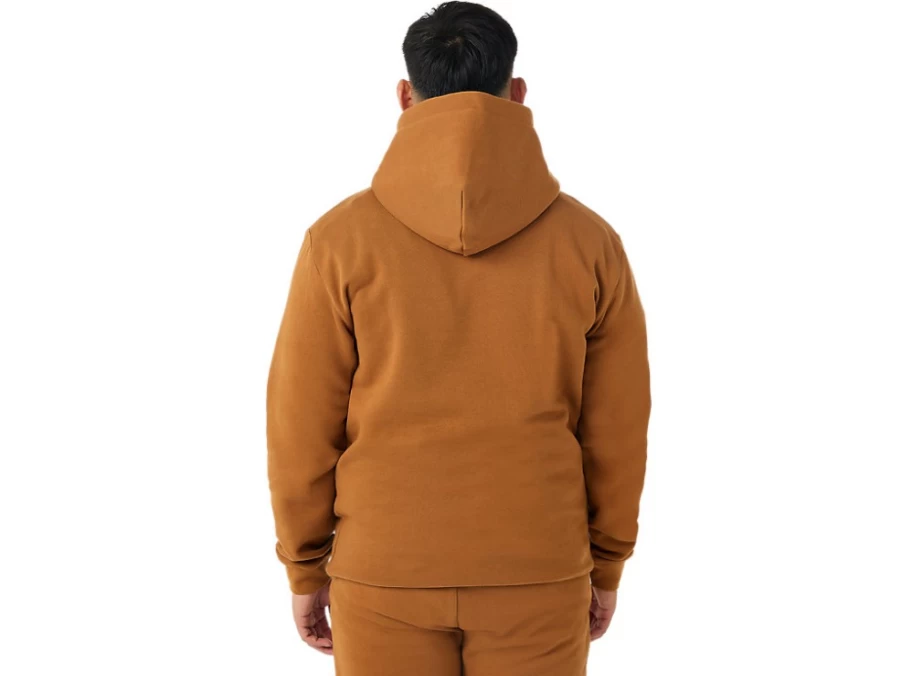ASICS Men's Caramel Basic Hoodie - Comfortable Casual Pullover Sweatshirt