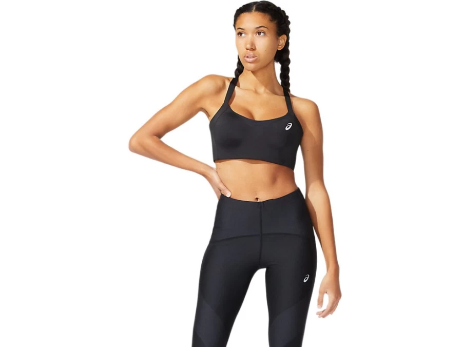 ASICS Women's Metarun Bra - Performance Black Sports Bra for Running & High-Impact Workouts