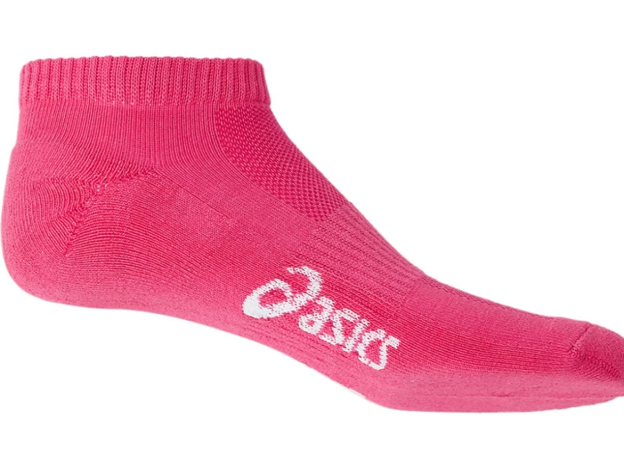 ASICS Men's Pace Low Solid Socks in Pink Cameo - Cushioned Athletic Running Socks