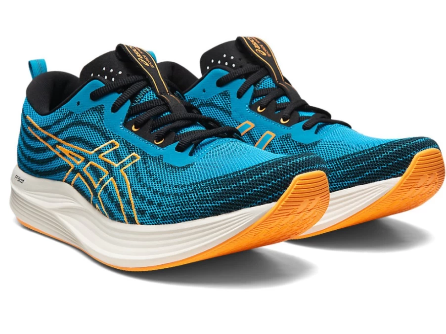 ASICS Men's Evoride Speed Running Shoes - Island Blue/Orange Pop